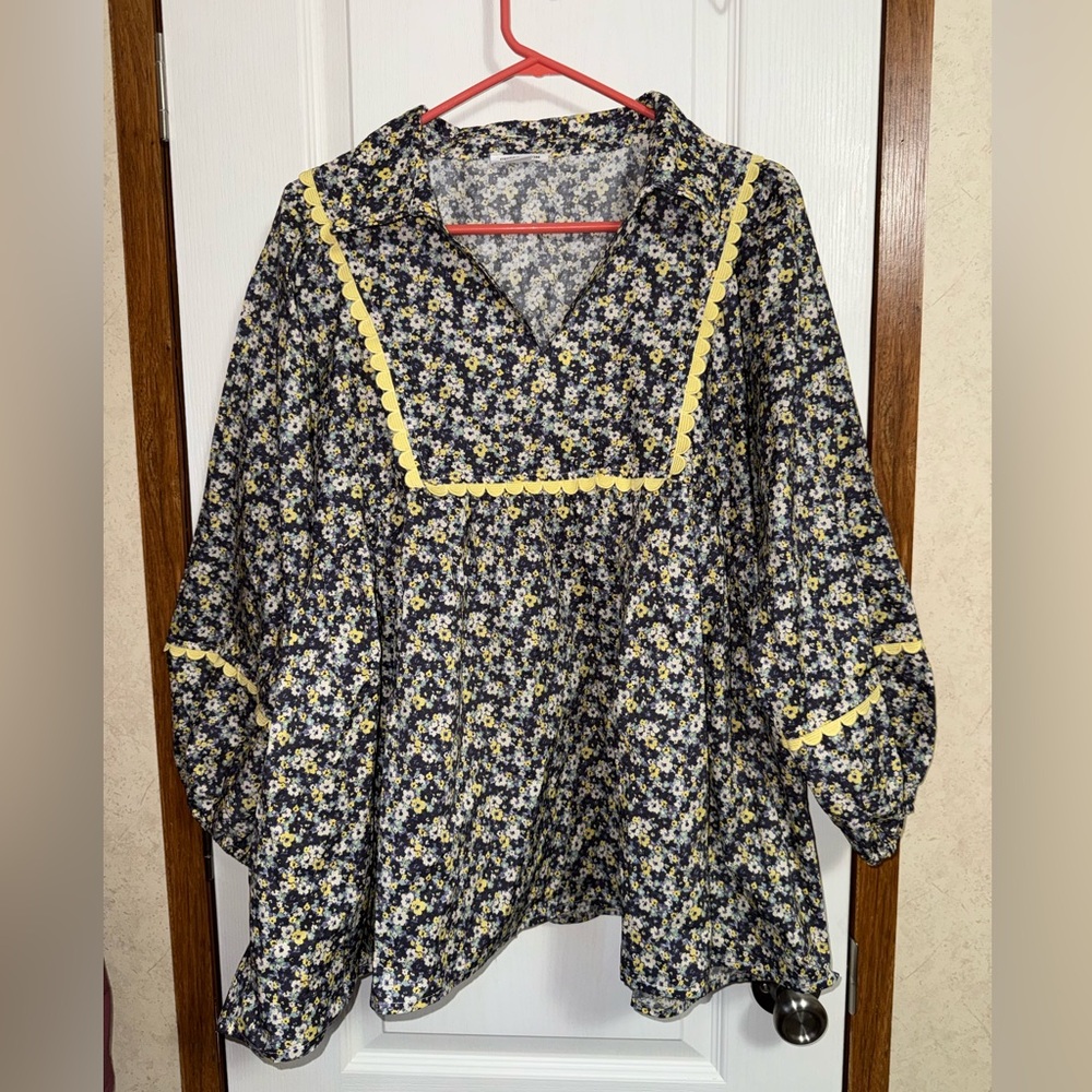 Long Sleeve Floral Top